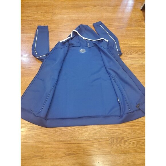 Rawgear Hoodie Zip-up Jacket Men's M Royal Blue Athletic Track Gym #RG507 NWT - Picture 8 of 11